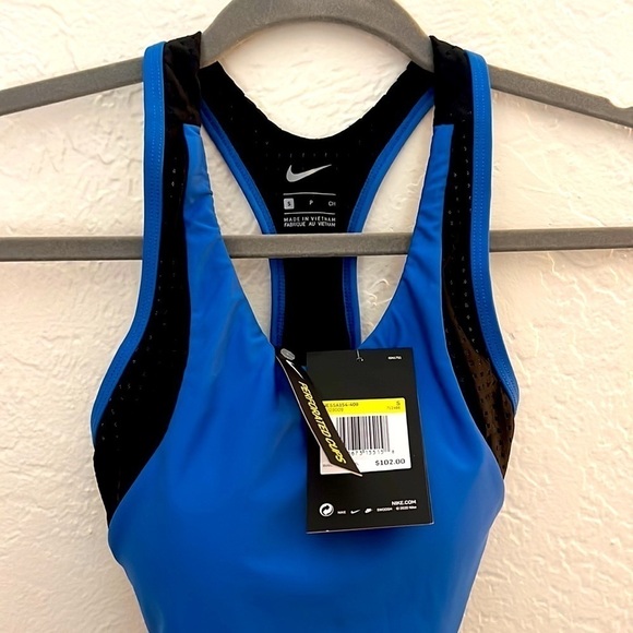 Nike Women's Sport Mesh Swimsuit blue and black size small. - Picture 4 of 6